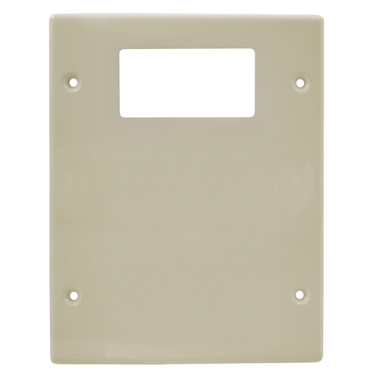 Metal Raceway, HBL6750 Series, Plate, 2- Gang, 1) 1.40" and 1) Blank, Ivory