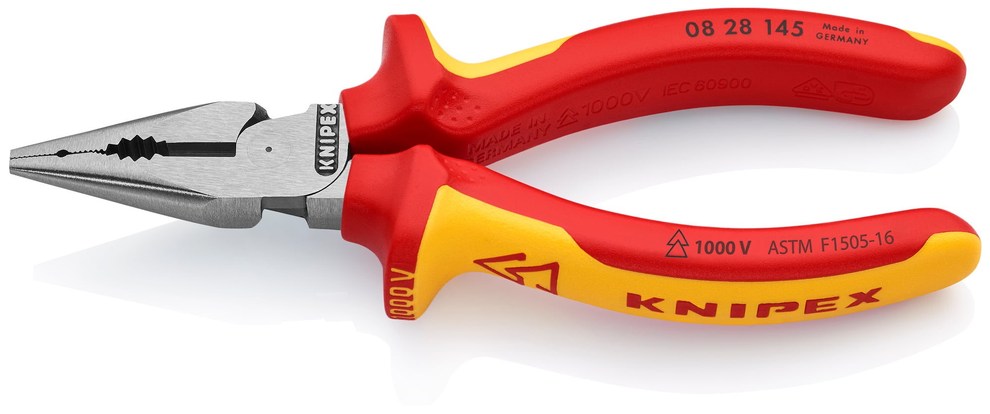 Needle-Nose Combination Pliers-1000V Insulated, 5 3/4 in., Multi-Component, ASTM