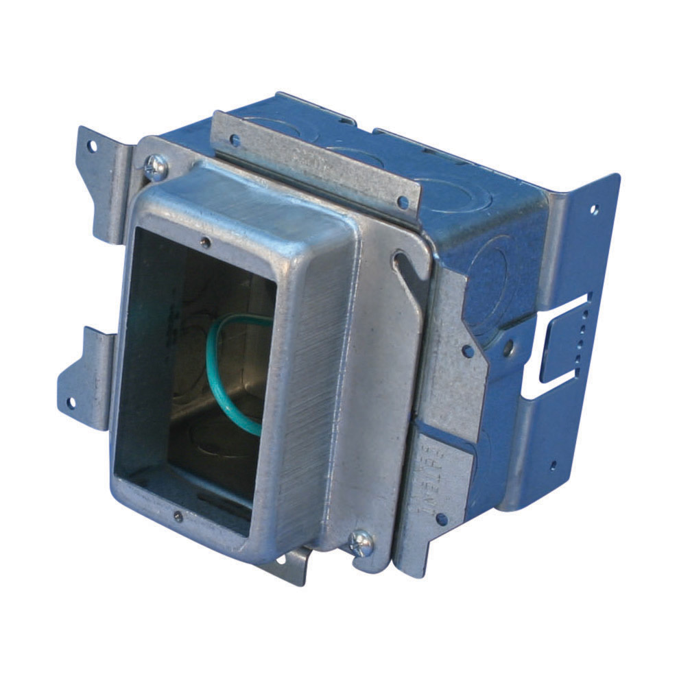 nVent CADDY All-in-One Stud-Mounted With Removable Mud Ring, 1 Gang, w/Ground, 1 1/4" Drywall, 3 5/8"