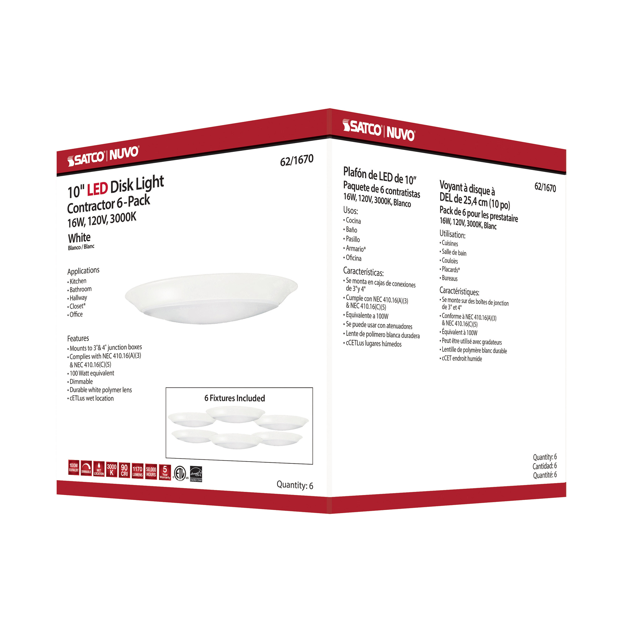 10-Inch LED Disk Light - Thumbnail 5