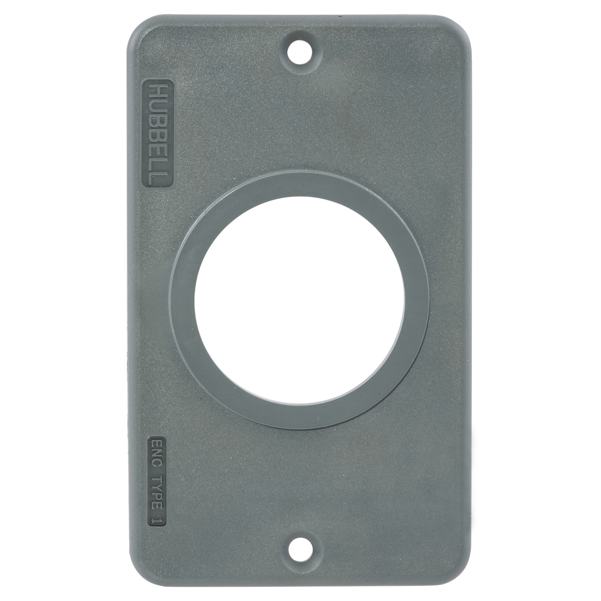 Straight Blade Devices, Portable Boxes,Standard, Plate Only, For 1.39" Opening, Yellow, Single Pack