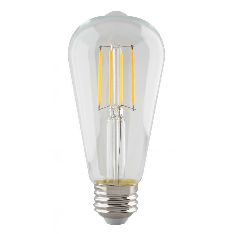 5.5 Watt ST19 LED - Clear - Medium Base - 2700K - 500 Lumens - 120 Volts