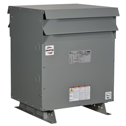 600V Class Three Phase DOE2016 and NRCan 2019 Compliant Energy Efficient K-Factor Transformer, K-Factor 13, 480D PV, 208Y/120 SV, 75 kVA, 3PH, Aluminum Wound, Shielded