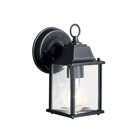 This 1 light wall lantern from the Barrie collection is a perfect outdoor embellishment with classic and sophisticated details. Made from cast aluminum, this outdoor light is able to withstand the elements and features a beautiful Black finish with clear beveled glass panels.