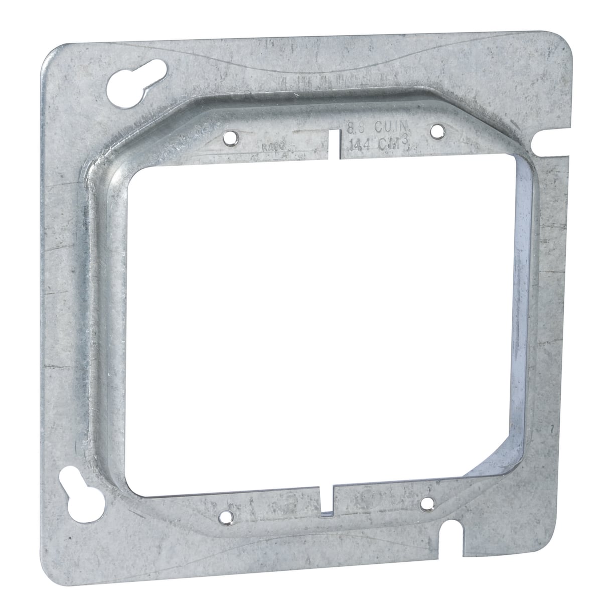 4-11/16 In. Square Two Device and Tile Covers, Raised 3/4 In.