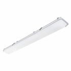 LXEM enclosed and gasketed LED luminaire, 4 ft, Color Temperature: 3500 K, 80 CRI, Light Output: 5089 lm, Wattage: 42 W, Lens Type: ribbed frosted acrylic, Driver type: 0-10V Dimming, Voltage Rating: 120-277 V, Certified Listed: UL1598, UL2108, IP65, IP66, IP67, UL Sanitation per UL standards.