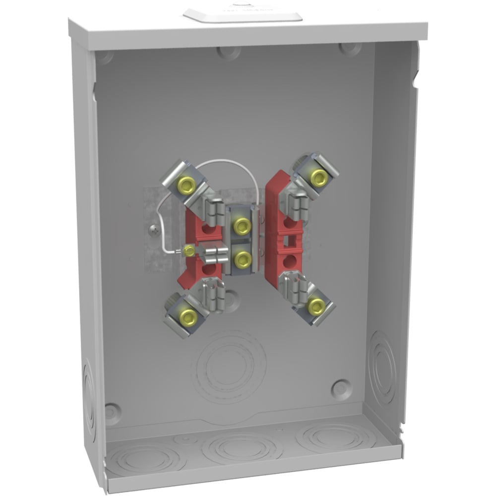 U4518-XL-TG-5TW 5 Term, Ringed, Small Closing Plate, Triplex Ground, 5th Term, Wire Installed
