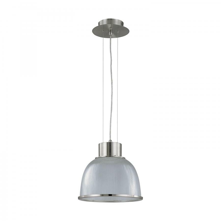 60-2923 Nuvo Gear Utility Pendant Light Fixture, (1) A19 Lamp, 120 VAC, Brushed Nickel Housing