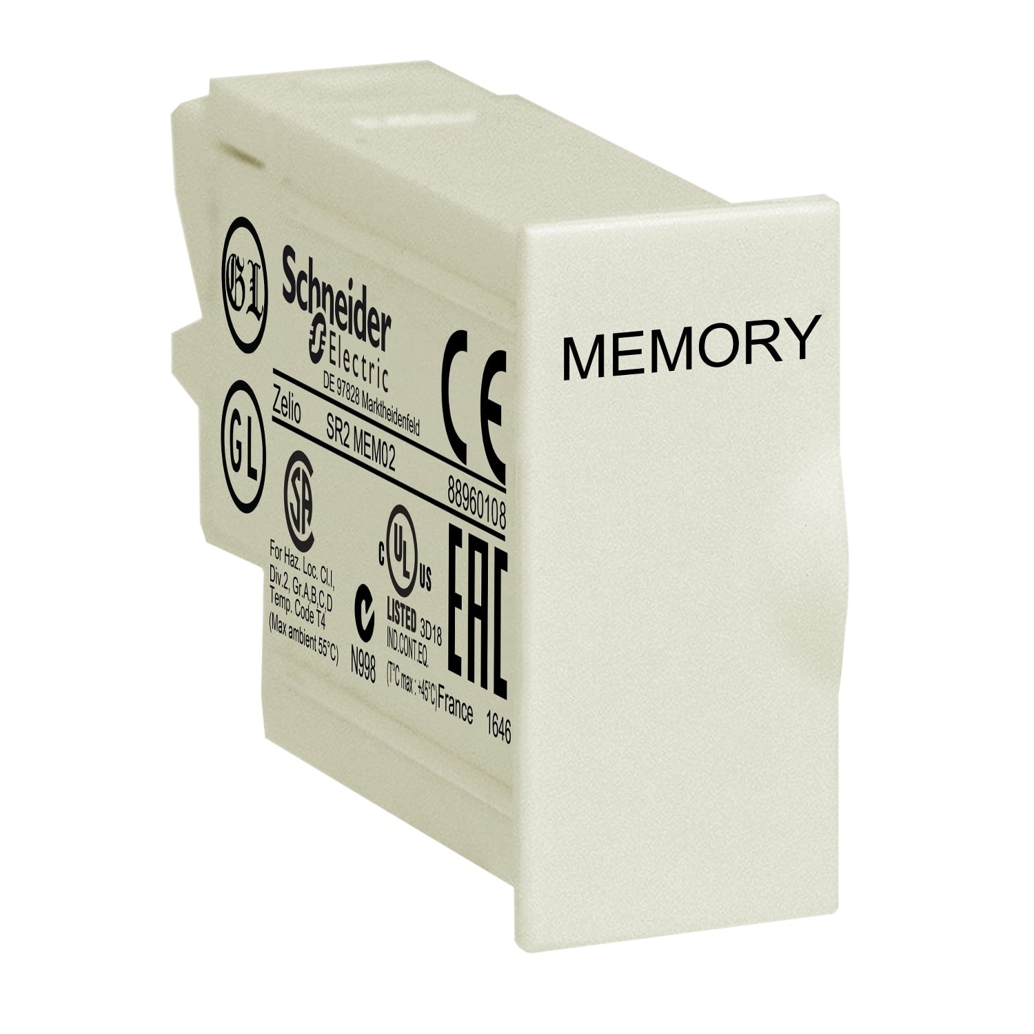 memory cartridge, Phaseo, Zelio Logic SR2 SR3, for smart relay firmware, for v3.0, EEPROM