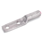 Aluminum Two-Hole Lug - Straight Long Barrel, Wire Range 477 30/7, 26/7, 24/7, 556 18/1 ASCR, 550-556 Stranded, 650-700 Compact, 1/2 Inch Bolt Size, Blind-End, Hydraulic Dies: B20AH, EEI 14A, 318, 1 5/16, CSA 28, 106H.  For Aluminum and Copper Conductors