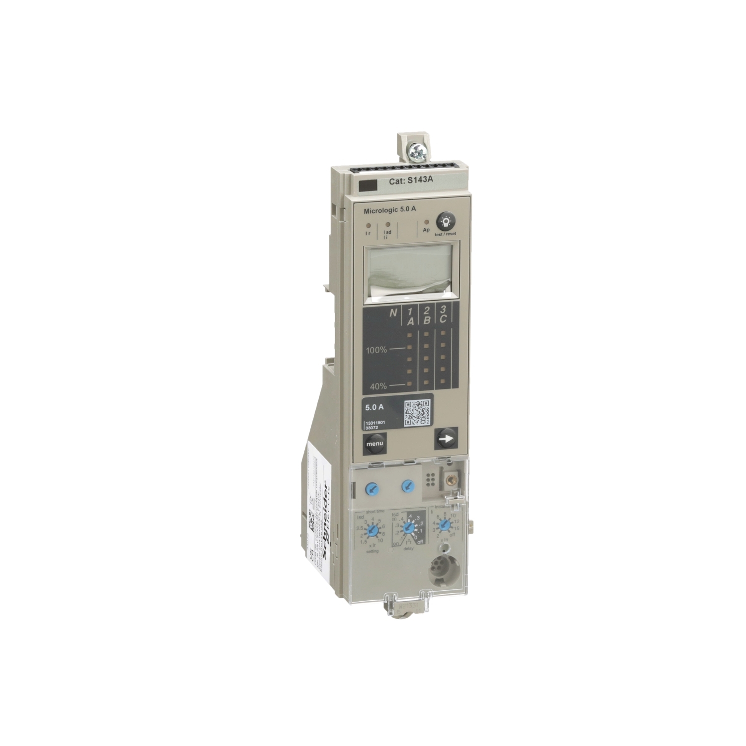 Micrologic trip unit, PowerPacT P, R, circuit breaker, 5.0A Ammeter, LSI
