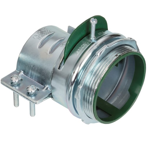 Connector, Adjustable Endstop, MC Feeder Cable, Two Screw, Steel, 3 Inch