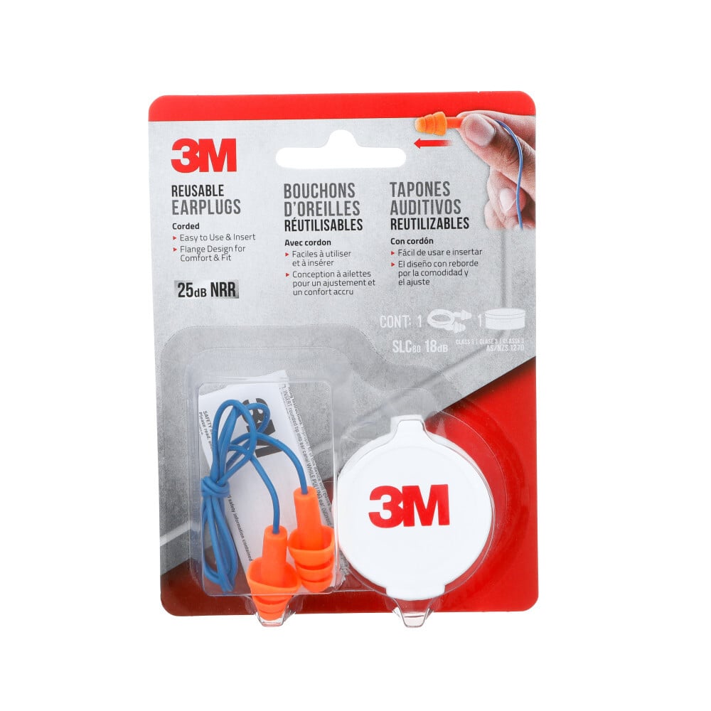 3M Reusable Corded Earplugs (90586xx, 90716xx)