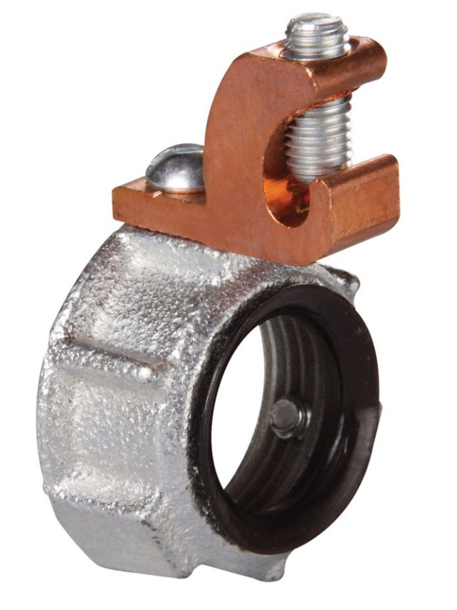 HGLL5C Insulated Grounding Bushing, 1-1/2 in Trade, 4 AWG Wire Min, 14 AWG Wire Max, Malleable Iron