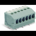 PCB terminal block; push-button; 1.5 mm; Pin spacing 3.5 mm; 8-pole; Push-in CAGE CLAMP; with test port; 1,50 mm; gray