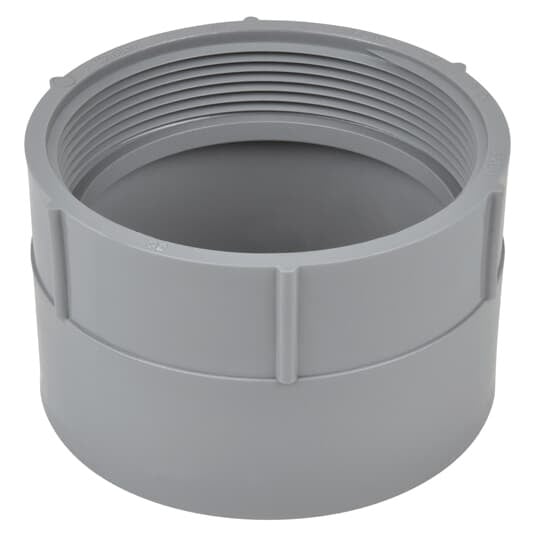 Female Adapter, Size 4 Inches, Length 3-13/64 Inches, Outer Diameter 5-1/64 Inches, Material PVC, Color Gray, For use with Schedule 40 and 80 Conduit, Pack of 7