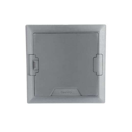 Concealed Service Top, Length 9.320 Inches, Width 9.336 Inches, Depth 0.813 Inches, Material Aluminum