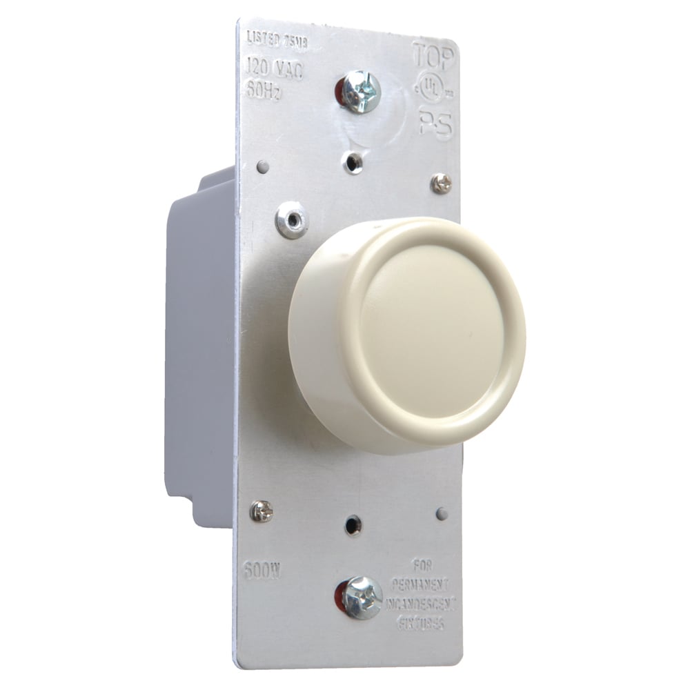 RFI Rotary Dimmer Preset 600W, Ivory