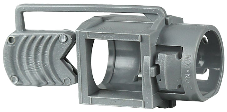 Cable Connector, 1/2 in. Size, Plastic, Push In mounting, 14/2 to 10/3 AWG cable size