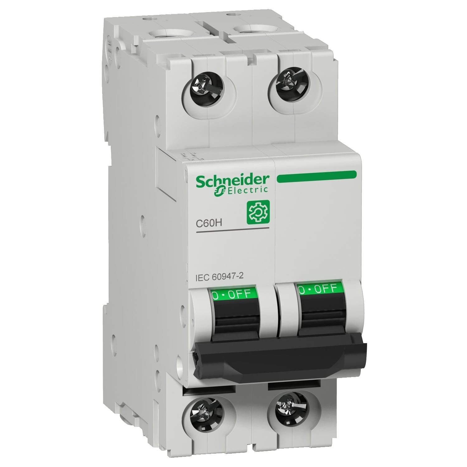 Miniature circuit breaker (MCB), Multi9 C60H, 2P, 6A, C curve, 15kA (IEC/EN 60947-2)