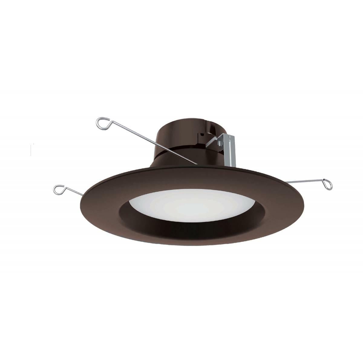10.5 Watt LED Downlight Retrofit - 5"-6" - 3000K - 120 Volts - Dimmable - Bronze Finish