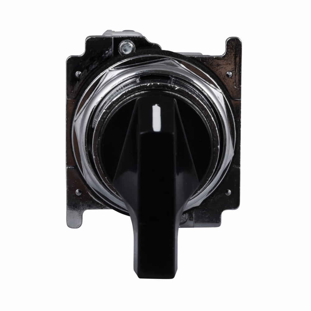 Eaton 10250T pushbutton, Heavy-Duty Assembled Selector Switch, 10250T, 60? throw, NEMA 3, 3R, 4, 4X, 12, 13, Non-illuminated, Three-position, Lever, Black actuator, 2NO