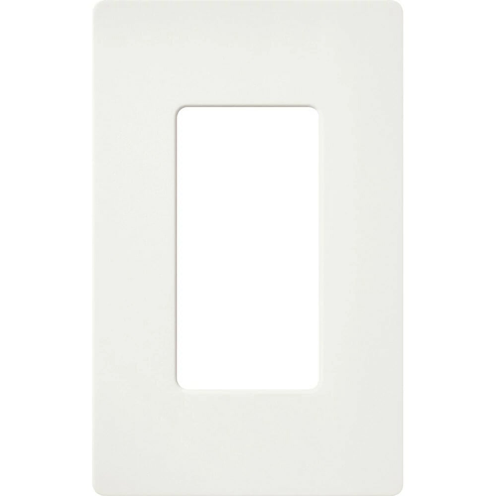 Claro Wallplate, Satin Finish, Single-gang in glacier white