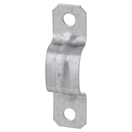 Strap, Two-Hole Service Cable, Length 3-1/2 Inches, Width 3/4 Inch, Hole Diameter 1/4 Inch, Fits Cable 3#3/0, 3#4/0, Steel