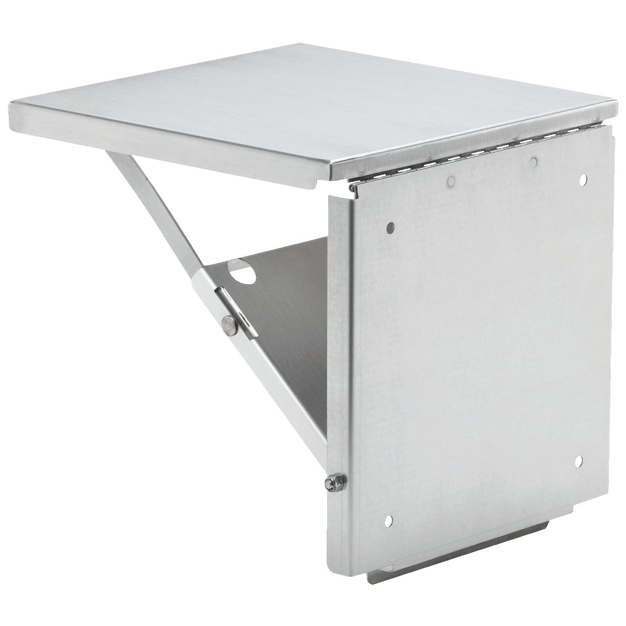 Folding Shelf, Type 4X, 24.00x24.00, Brushed, Stainless Steel 304