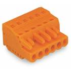 1-conductor female connector; CAGE CLAMP; 2.5 mm; Pin spacing 5.08 mm; 2-pole; 2,50 mm; orange