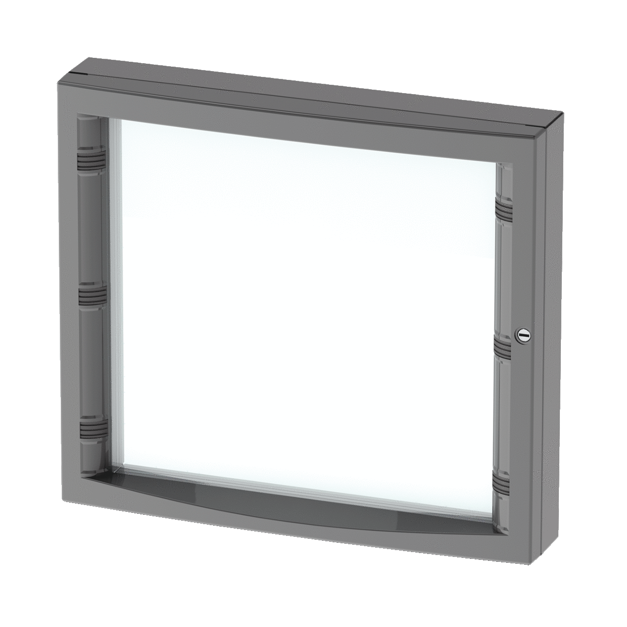 Concept Deep Hinged Window Kit, Type 12, fits 400x450mm, Gray, Steel