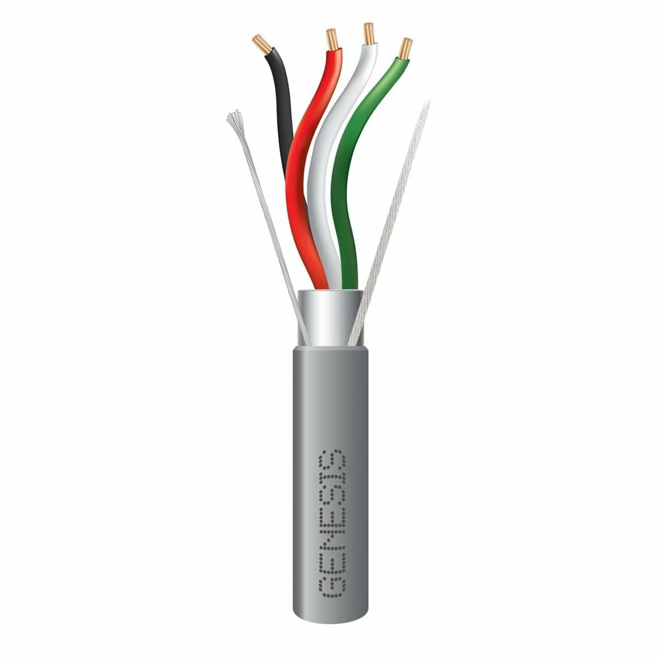 18/4 STRANDED SHIELDED CABLE - 1000 FT PULL BOX - GRAY