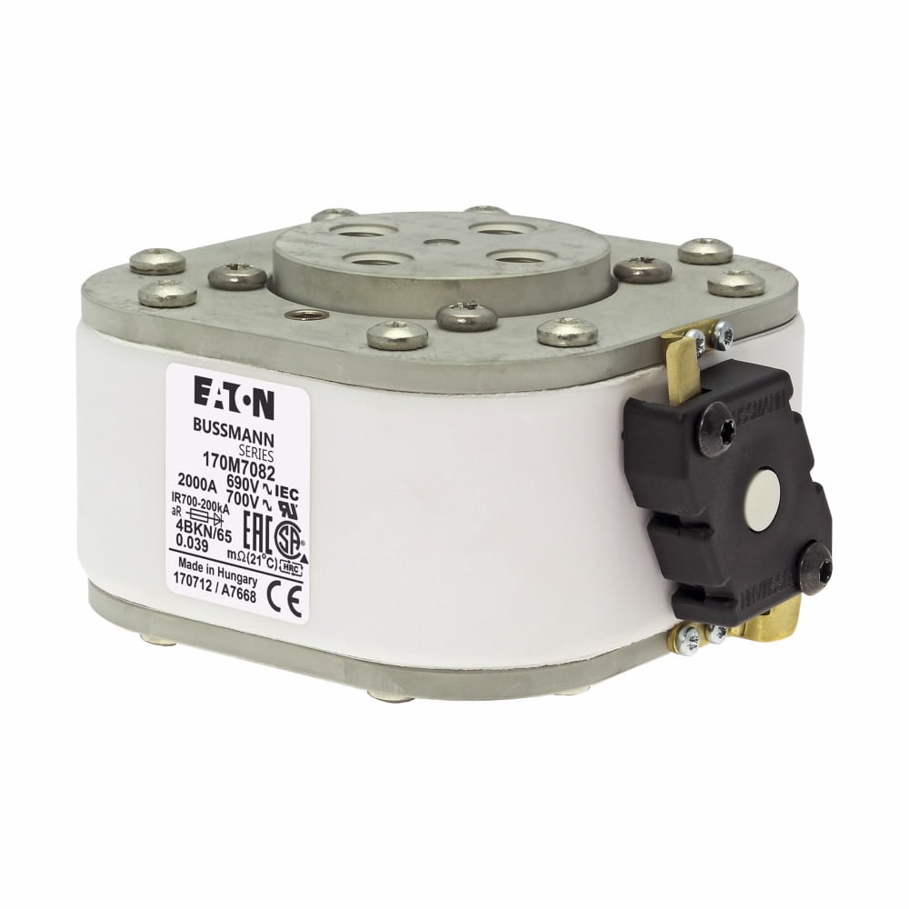 Fuse-link, high speed, 2000 A, AC 690 V, 200 kA, size 4, 105 x 120 x 67 mm, aR, IEC, UL, type K indicator