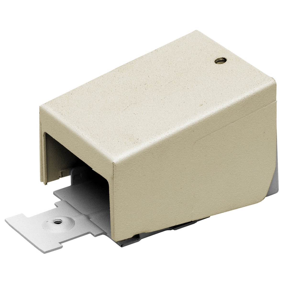 Metal Raceway, End Fitting, Large Radius, HBL2400 Series, Ivory