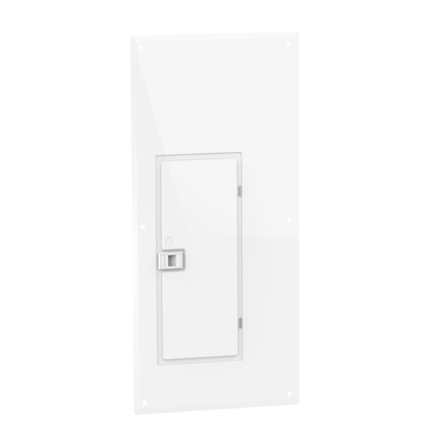 Replacement cover, QO, for 30 space load center, flush, wide gutter, white