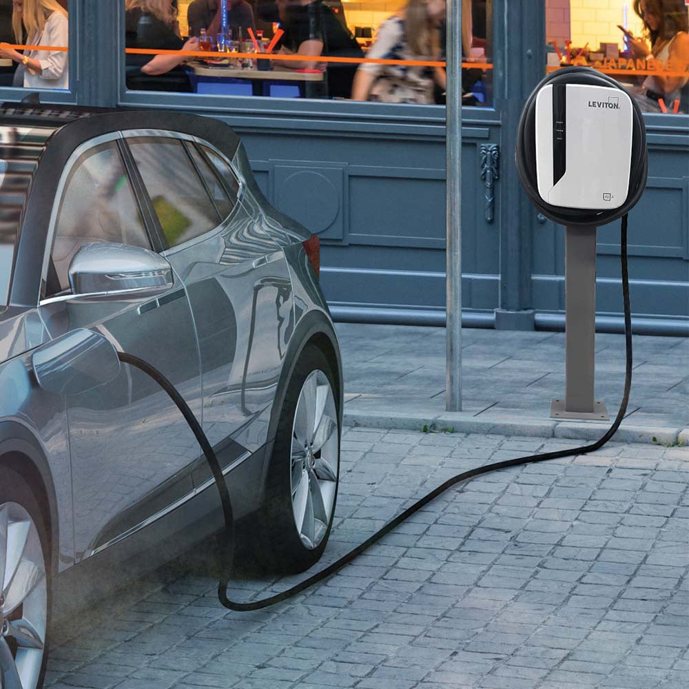 EV Pedestal Mounting Pole and Base