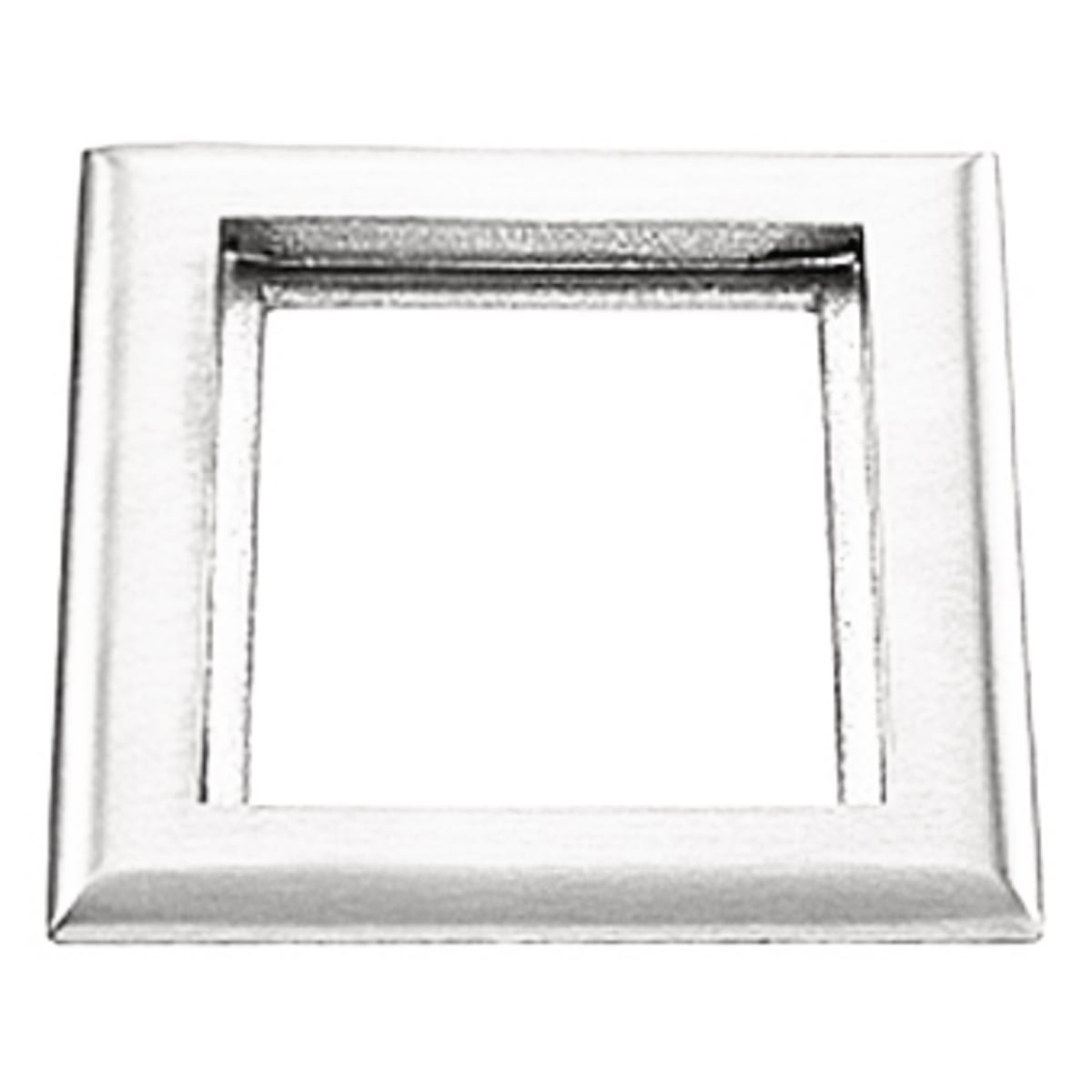 Flush Concrete Floor Box Series, 1-Gang Carpet Flange, Rectangular, 6.00" X 4.85", Clear Polycarbonate