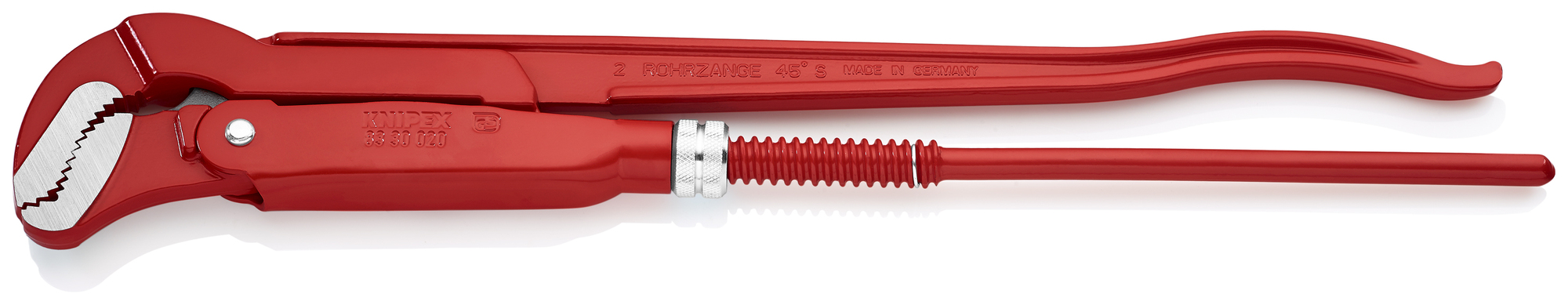 Swedish Pipe Wrench-S-Type, 21 1/4 in., Bare Handles
