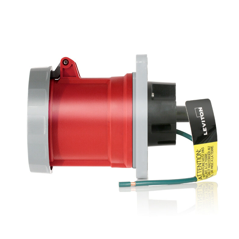 60 Amp Pin & Sleeve Receptacle-RED