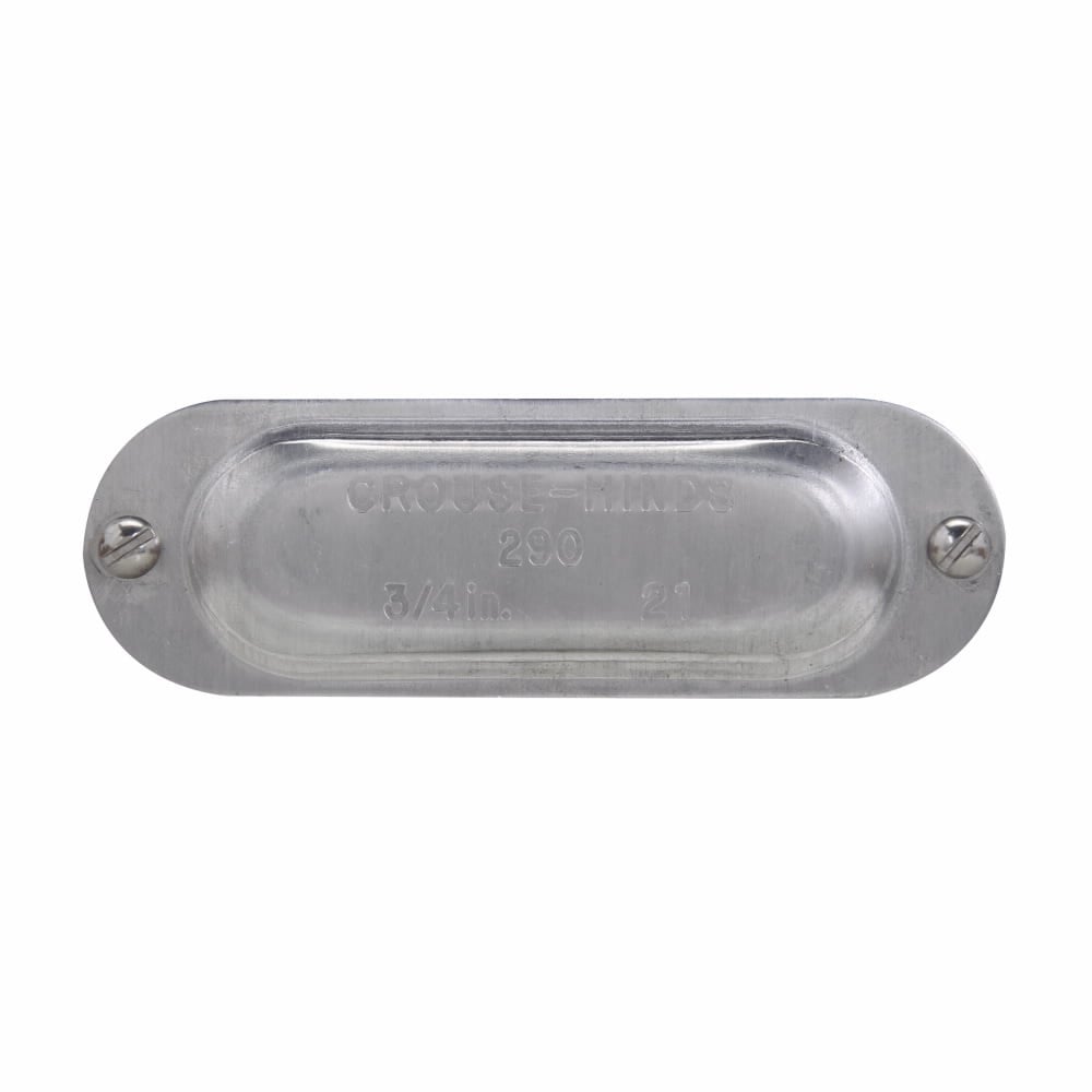 Eaton Crouse-Hinds series Condulet Mark 9 cover, Sheet aluminum, 1-1/4"