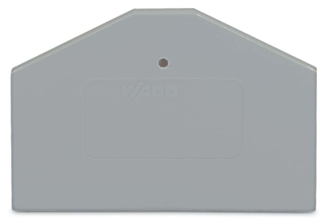 End and intermediate plate; 2.5 mm thick; gray
