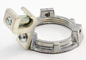 Locknut, Grounding, Zinc Die Cast, Size 1-1/2 Inch, 14-1/0 Lug