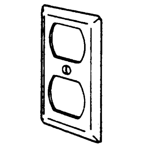 Features:Configuration Duplex Receptacle, For 4 X 2 1/8 IN Boxes, Standard:UL E18095, Material:Steel, Size:4 X 2.125IN