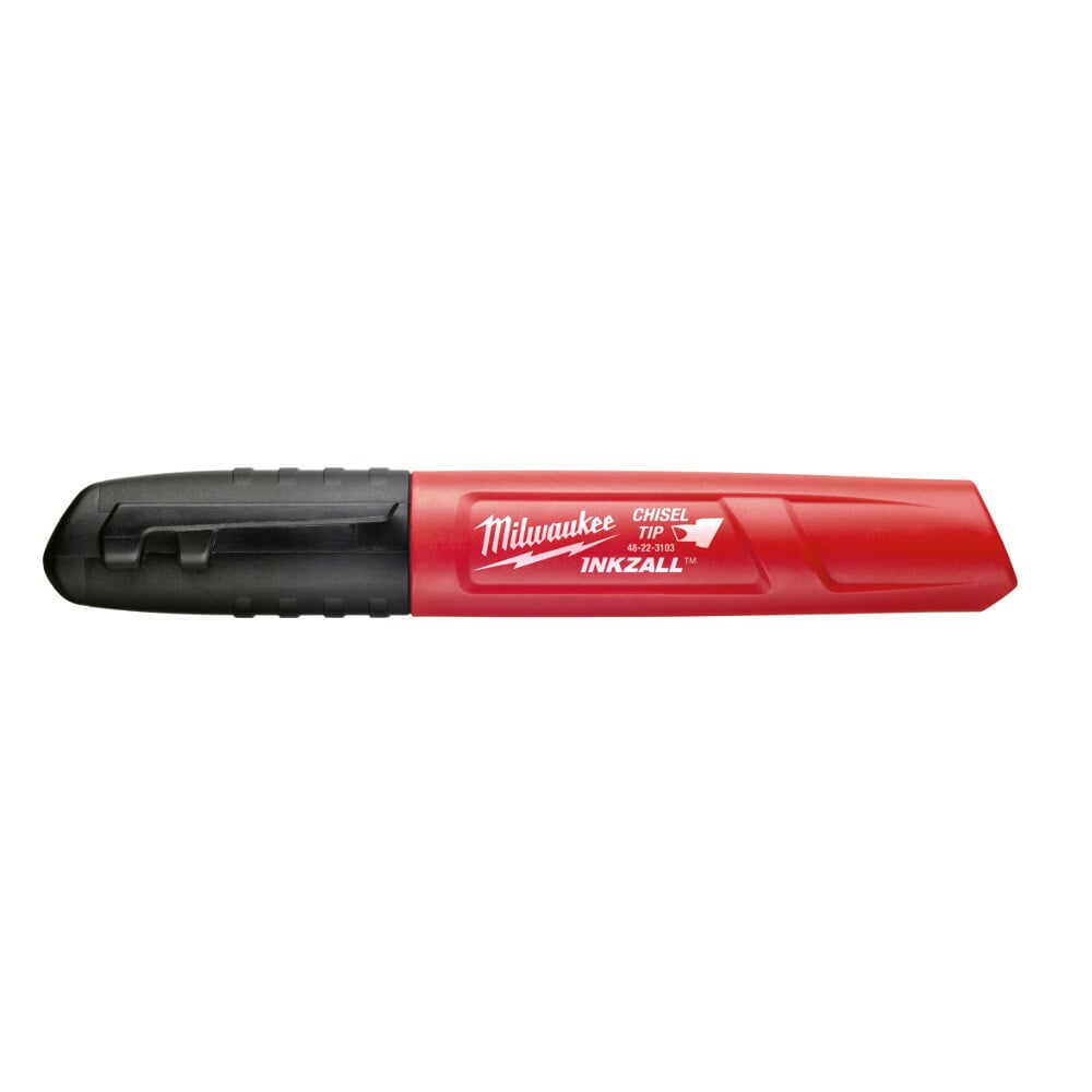 INKZALL Black Chisel Tip Markers