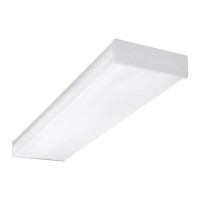 ACW Series 4 Ft. High-Output Dimmable LED Wraparound with Prismatic Acrylic Lens in 3000K