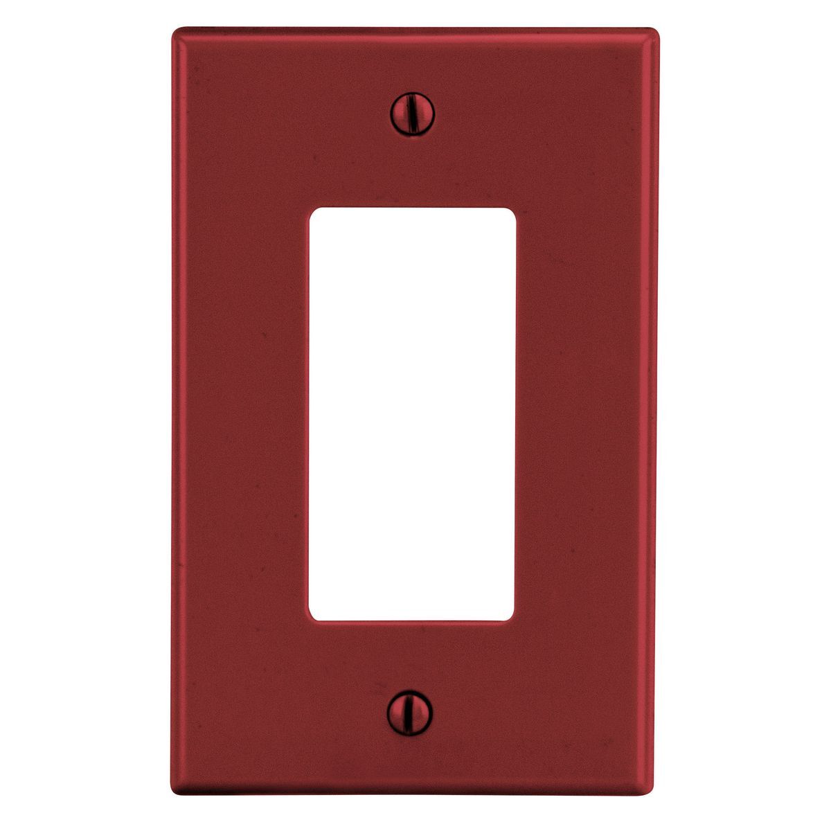 Wallplate, 1-Gang, 1) Decorator, Red