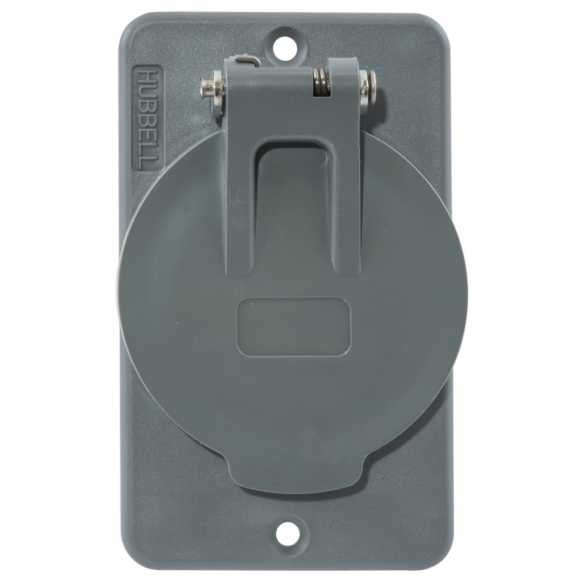 Straight Blade Devices, Portable Boxes,Standard, Plate Only, 1.56" Opening with Flip Lid, Yellow, Single Pack