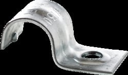Jiffy Clip, One Hole Strap, Fits 1/2" EMT Conduit & SER Cable 6 & 4, Pre-Galvanized