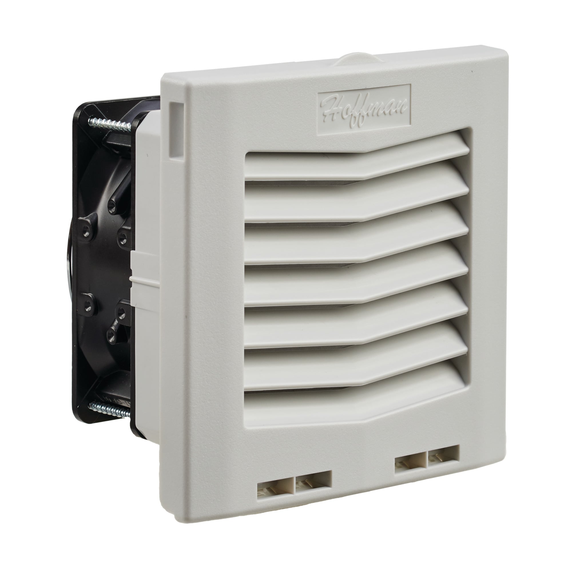 HF05 Side-Mount Filter Fan, 24V 35CFM, Lt Gray