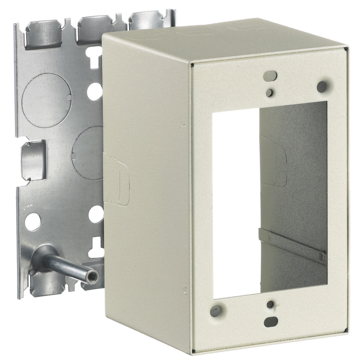 Metal Raceway, Box, 1-Gang, Extra Deep, HBL500/700/750 Series, Ivory